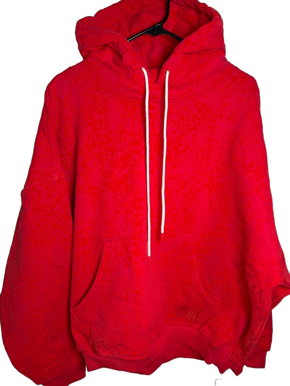 FP Movement Free People Final Call Hoodie Women L Victory Red NWT $168 Oversized